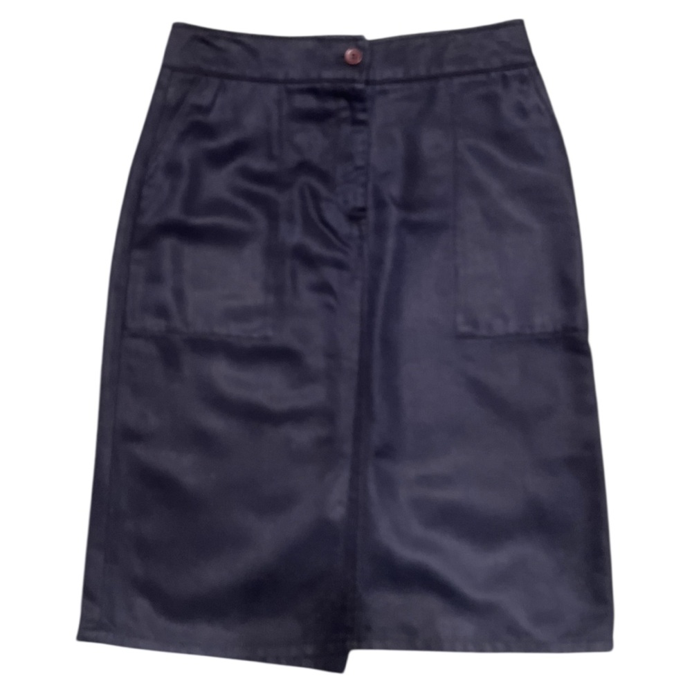 Permanente‎ Andrea Saletto Navy Pencil Knee Length Skirt Size S Classic Office